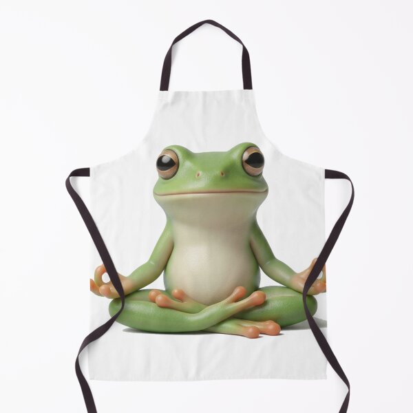 Item preview, Meditating Frog in Zen Pose designed and sold by meghnad.