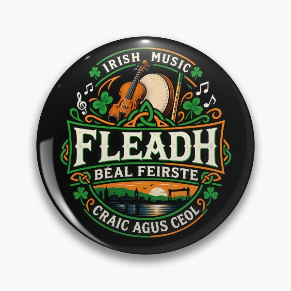 Item preview, Irish Music Belfast Emblem designed and sold by Eddiepublic.