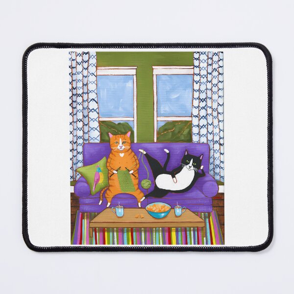 Item preview, Knit And Chill Cats designed and sold by Raniya-Otte.