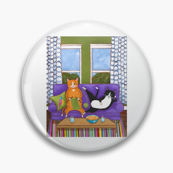 Item preview, Knit And Chill Cats designed and sold by Raniya-Otte.