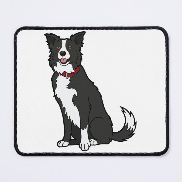 Item preview, Festive Border Collie Christmas Dog with Red Collar designed and sold by Bluek9sDesign.