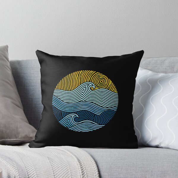 Item preview, Abstract Sun and Waves Circular Design designed and sold by helencacu.