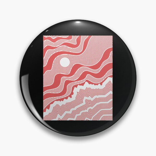 Item preview, Abstract Sun and Waves Line Art designed and sold by wyrichbosle.