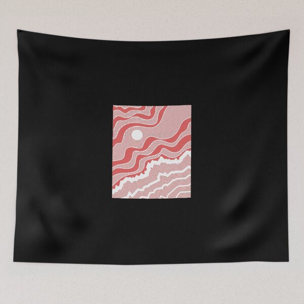 Item preview, Abstract Sun and Waves Line Art designed and sold by wyrichbosle.