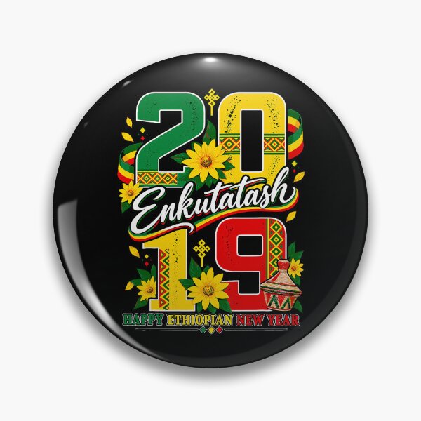 Item preview, 2019 Enkutatash Ethiopian New Year Meskerem Ethiopia Flag designed and sold by nryum.