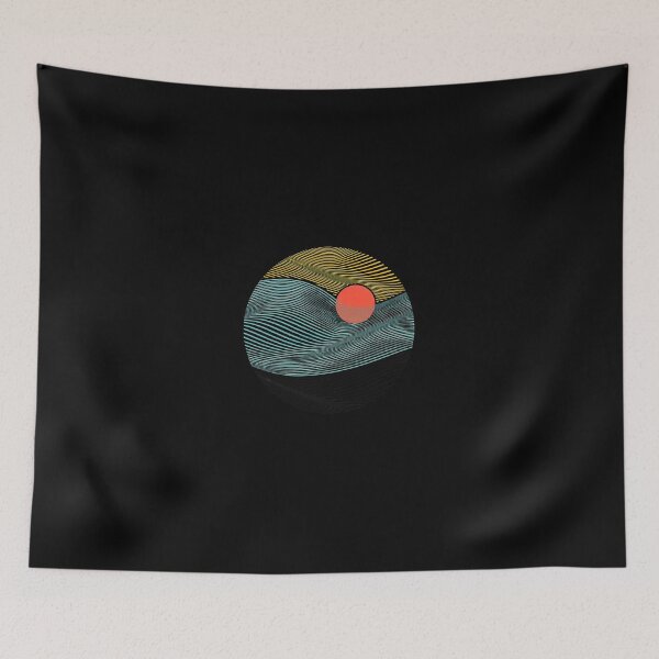 Item preview, Abstract Sun Landscape Circle Design designed and sold by lamercarv.