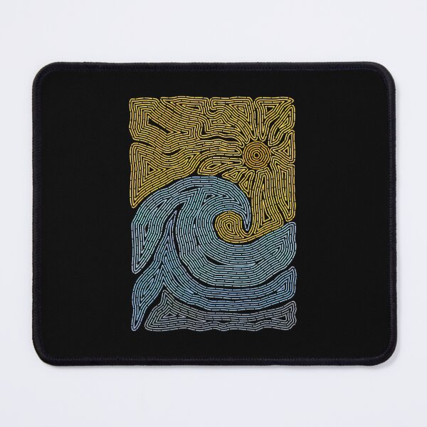 Item preview, Abstract Sun Wave Maze Art designed and sold by fetzrolfs.