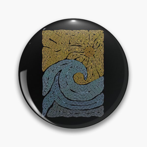 Item preview, Abstract Sun Wave Maze Art designed and sold by fetzrolfs.