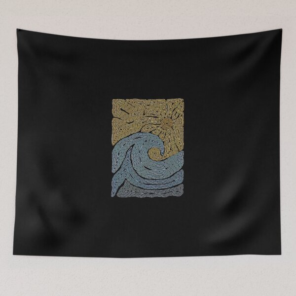 Item preview, Abstract Sun Wave Maze Art designed and sold by fetzrolfs.
