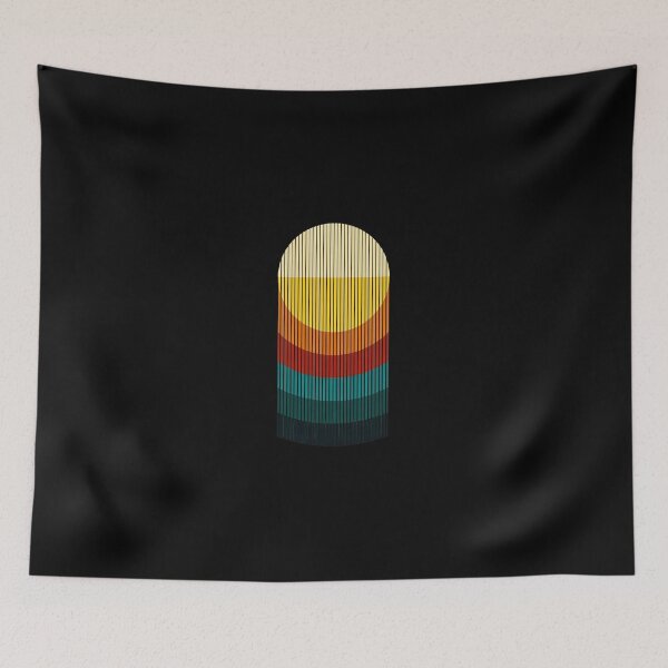 Item preview, Abstract Sunset Vertical Lines Geometric Art designed and sold by andrasmar.
