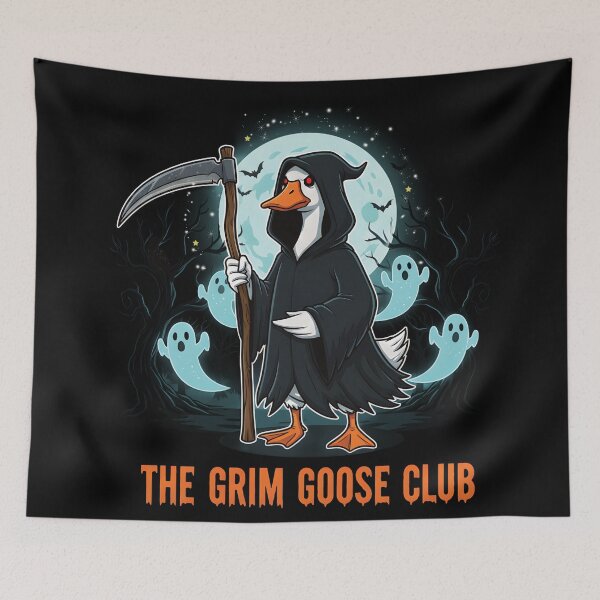 Item preview, The Grim Goose Club Reaper Illustration designed and sold by FaeryNuff.