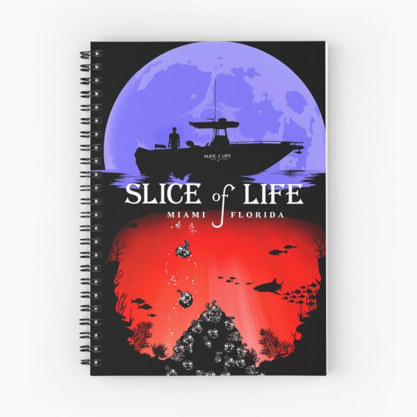 Item preview, Slice of Life Miami Florida Night Ocean Moon Boat designed and sold by WarraCharpie.