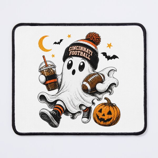 Item preview, Spooky Ghost Football Fan Coffee Lover Tee designed and sold by NaviSilvas2001.