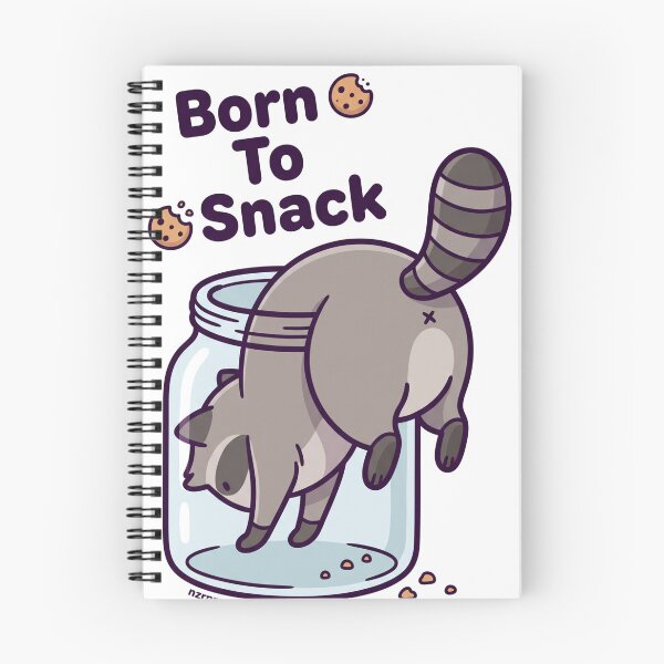 Item preview, Born To Snack Cute Hungry Animal designed and sold by NzrProcreate.