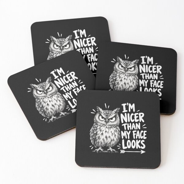 Item preview, I’m Nicer Than My Face Looks designed and sold by a-turner-paint.