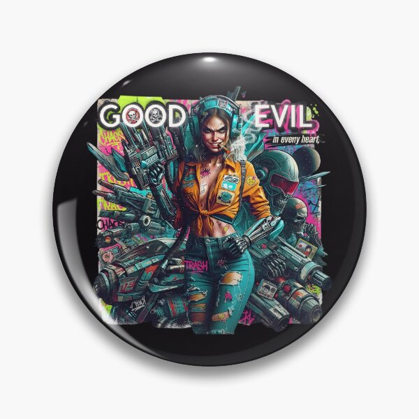 Item preview, Cyberpunk Girl Orange Shirt Weapon designed and sold by Voodoo Store Paranormal Collections.
