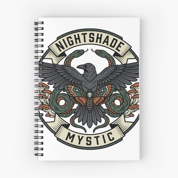 Item preview, Nightshade Mystic Raven Moth Occult Gothic Illustration designed and sold by iwzzuel.