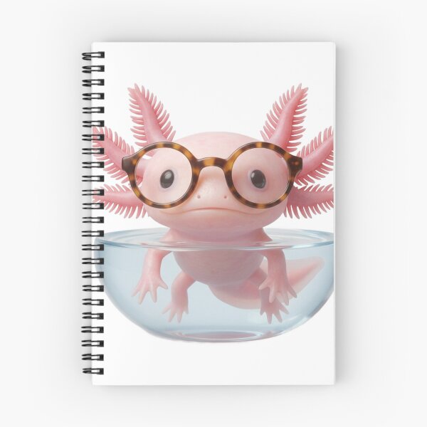 Item preview, Smart Axolotl with Glasses in Bowl designed and sold by meghnad.