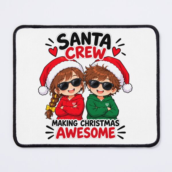 Item preview, Santa Crew Making Christmas Awesome Kids Design designed and sold by Kenzie & Co.