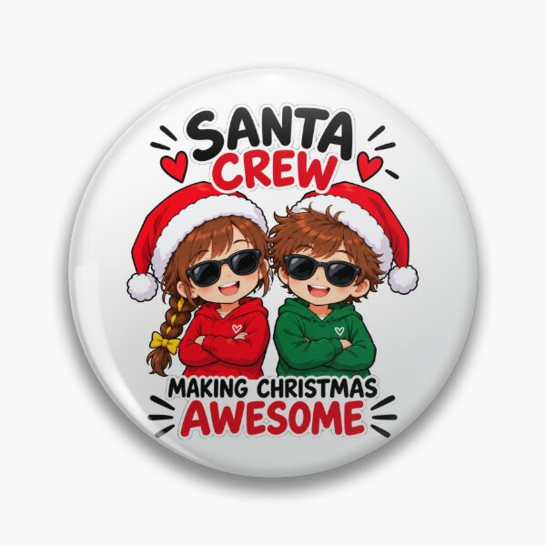 Item preview, Santa Crew Making Christmas Awesome Kids Design designed and sold by Kenzie & Co.