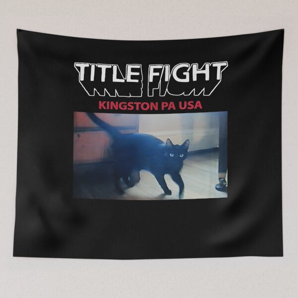 Item preview, Title Fight Band Black Kat t Floral Green Devil Panther designed and sold by viza158.