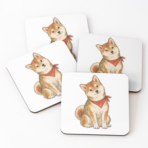 Item preview, Certified Head Tilt, Watercolor Shiba Inu designed and sold by Jessie's Palette.