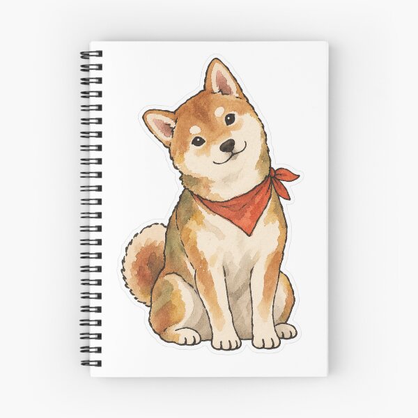 Item preview, Certified Head Tilt, Watercolor Shiba Inu designed and sold by Jessie's Palette.