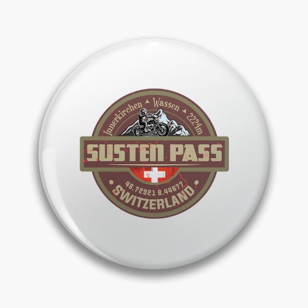 Item preview, Susten Pass Sustenppass Switzerland Suisse Schweiz Motorcycle Cycle Sticker T-Shirt Sticker 02 designed and sold by MemesRetails.