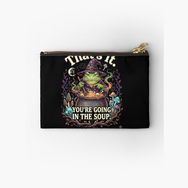 Item preview, That’s It You’re Going in the Soup Witch Frog Quote designed and sold by MiALopezArt.