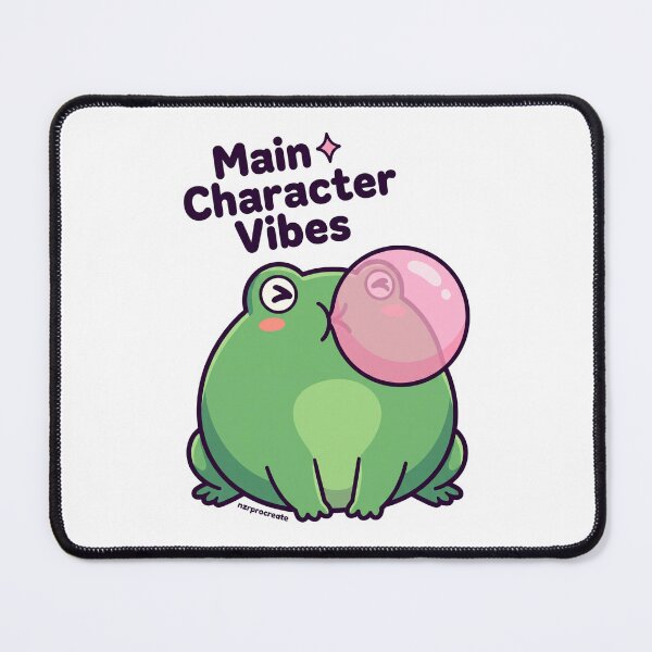 Item preview, Main Character Vibes Cute Frog Bubblegum designed and sold by NzrProcreate.