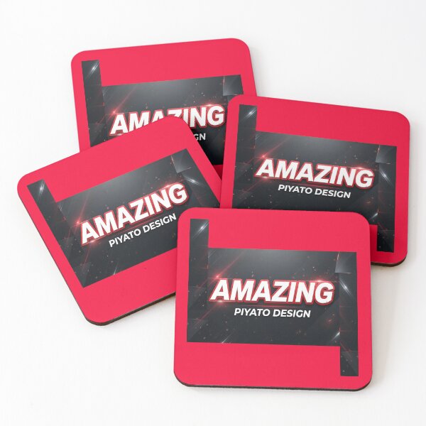 Item preview, "AMAZING Typography Cool Red and White Bold Text Art Design by PIYATO DESIGN" designed and sold by PIYATO941DESIGN.