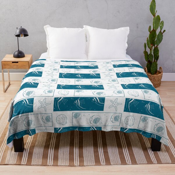 Item preview, Tropical Fish - turquoise - Pattern Design designed and sold by Houst-cn.