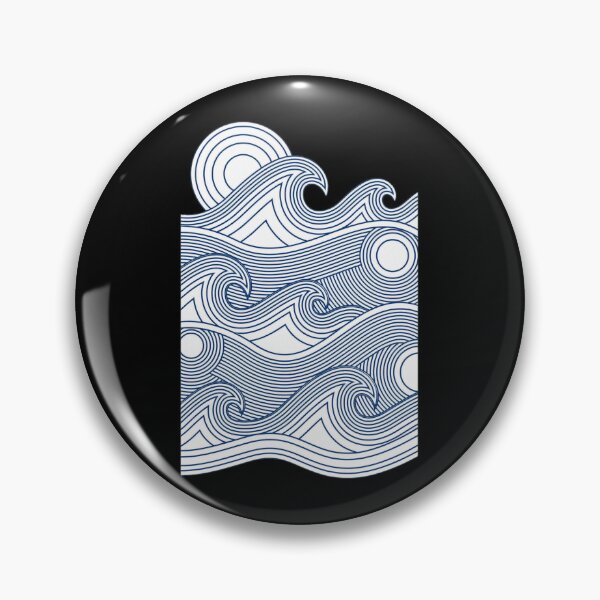 Item preview, Abstract Waves and Sun Graphic designed and sold by bezaperina.