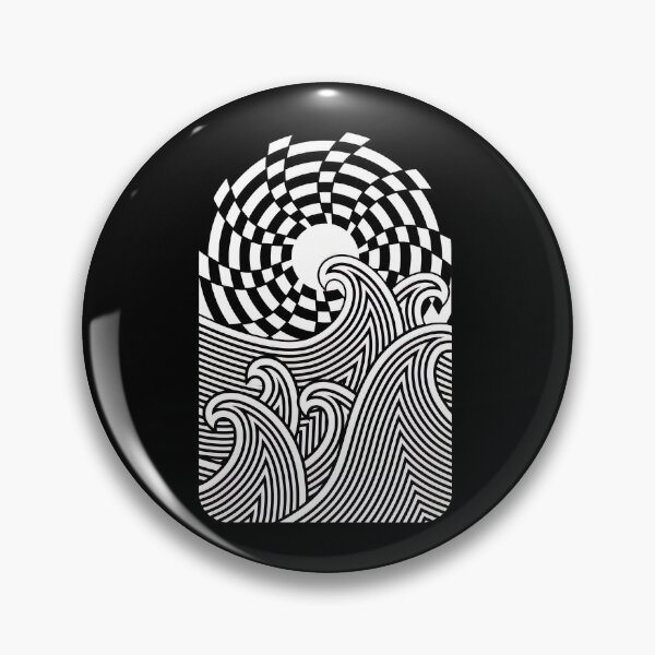 Item preview, Vibrant Abstract Waves and Sun Graphic designed and sold by andrasmar.