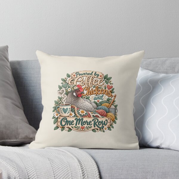 Item preview, Powered by Coffee, Chickens & One More Row | Crochet Chicken Design designed and sold by SASS-Crochet.
