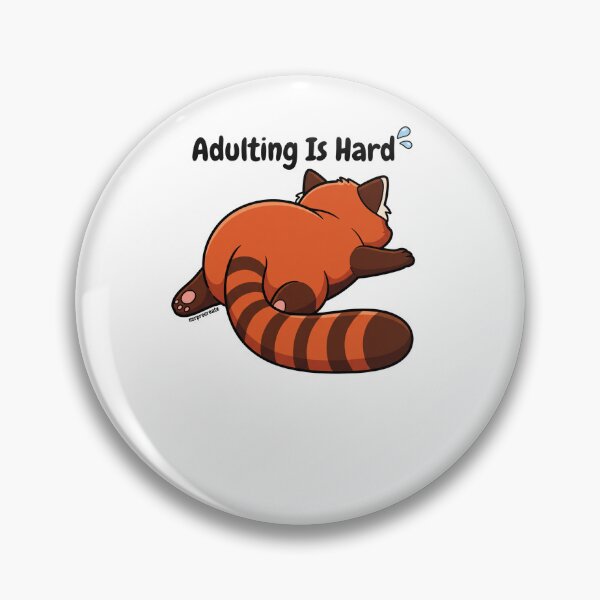 Item preview, Funny Red Panda Adulting Is Hard designed and sold by NzrProcreate.