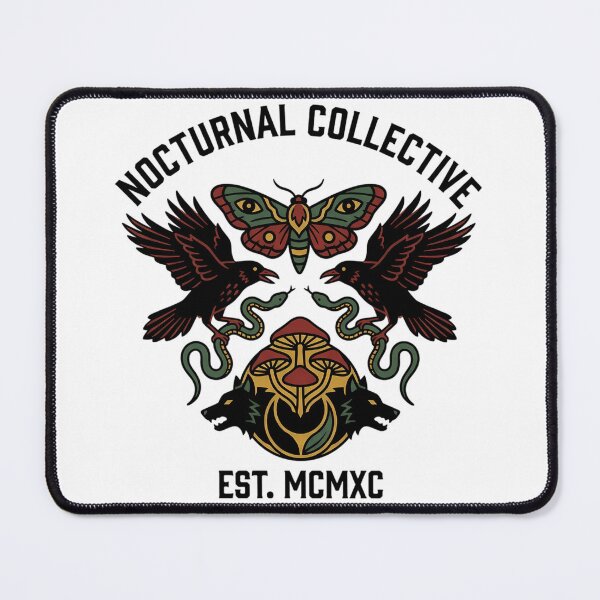 Item preview, Nocturnal Collective Occult Gothic Nature Emblem designed and sold by iwzzuel.