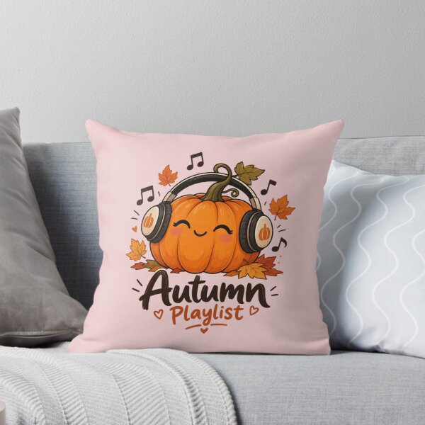 Item preview, Pumpkin Wearing Headphones – Autumn Playlist Cute Fall Music Design designed and sold by Sanika arts .