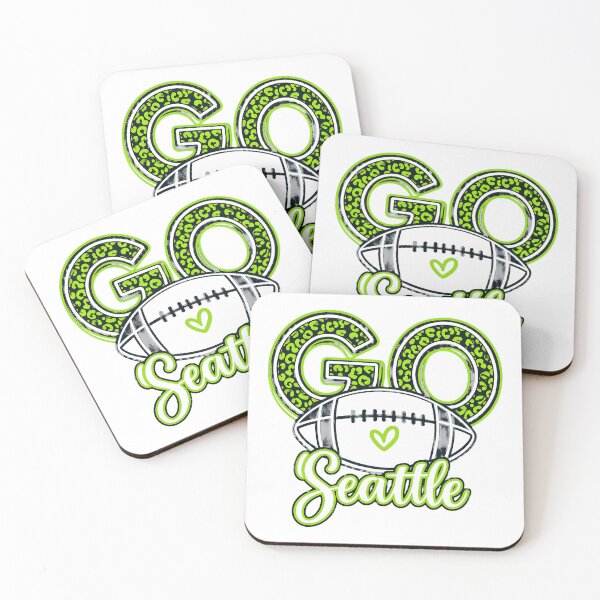 Item preview, GO Seattle Sporty Leopard Print Fan Tee designed and sold by KesarHosaka95.
