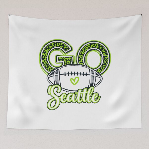 Item preview, GO Seattle Sporty Leopard Print Fan Tee designed and sold by KesarHosaka95.