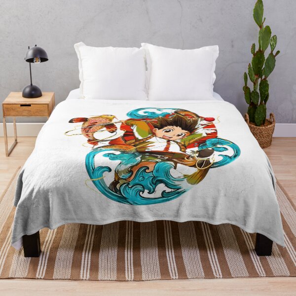 Item preview, Anime Character Wave Koi Fish Graphic Tee designed and sold by AdlynCainion19.