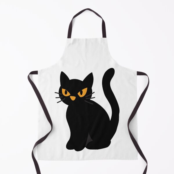 Item preview, Cute black cat with orange eyes Halloween vector illustration designed and sold by PowerAntShop.