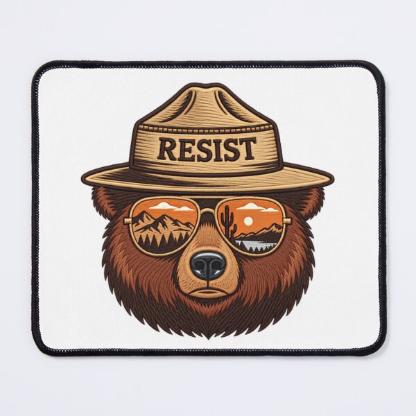 Item preview, Resist Environmental Activist Nature Conservation Wild Bear designed and sold by HumansStuck12.
