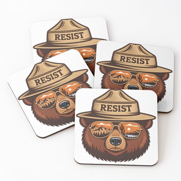 Item preview, Resist Environmental Activist Nature Conservation Wild Bear designed and sold by HumansStuck12.