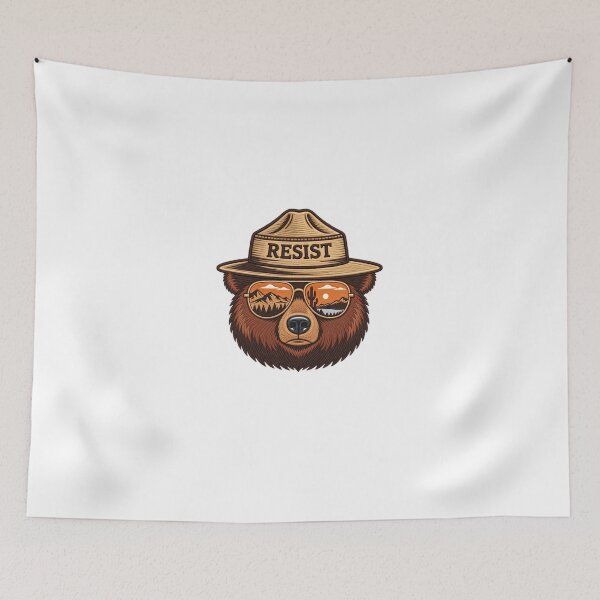 Item preview, Resist Environmental Activist Nature Conservation Wild Bear designed and sold by HumansStuck12.