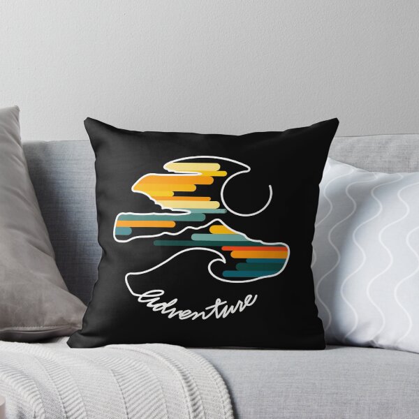 Item preview, Adventure Mountain Wave Retro Stripes Graphic Art designed and sold by wyrichbosle.