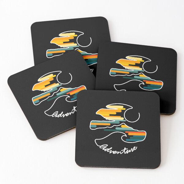 Item preview, Adventure Mountain Wave Retro Stripes Graphic Art designed and sold by wyrichbosle.