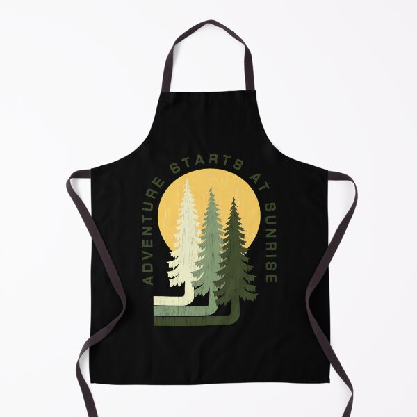 Item preview, Adventure Starts At Sunrise Pine Trees Retro Design designed and sold by sotospor.