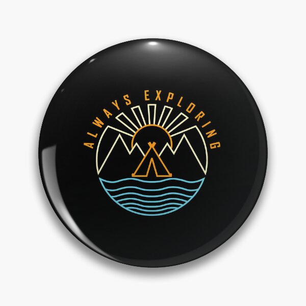 Item preview, Always Exploring Camping Mountains Sun Water Graphic designed and sold by andrasmar.