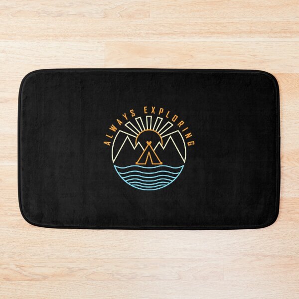 Item preview, Always Exploring Camping Mountains Sun Water Graphic designed and sold by andrasmar.